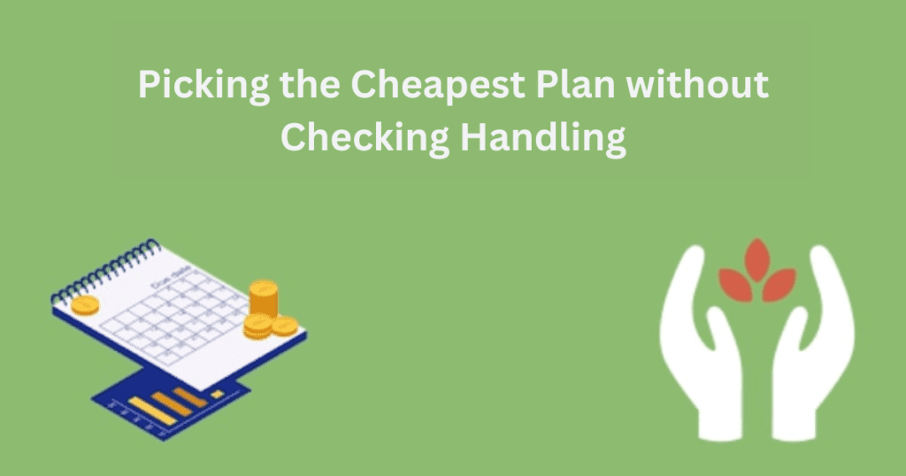 Picking the Cheapest Plan without Checking Handling